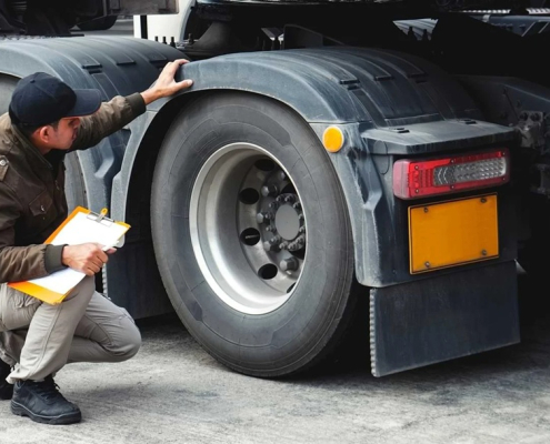 Revisión previa del vehículo para conductores profesionales